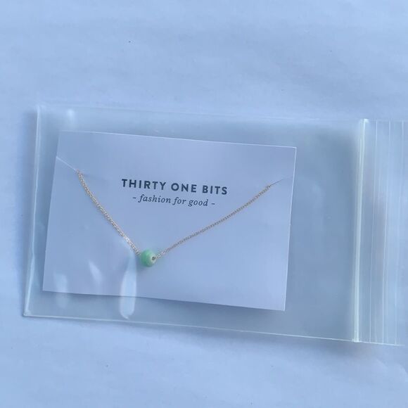 NWT 31 Bits Bead Necklace, Turquoise - Picture 4 of 4